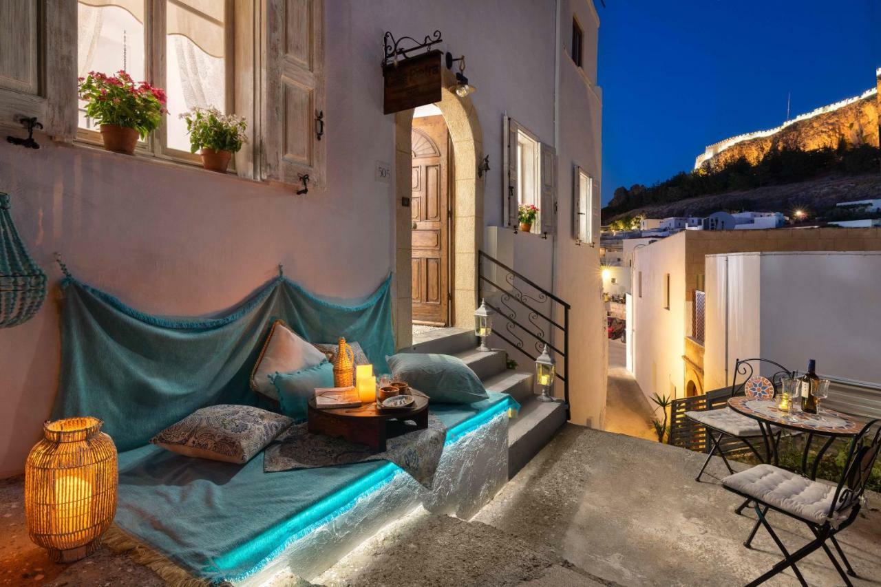 Casa Pietra Lindos Luxury Traditional House Exterior foto